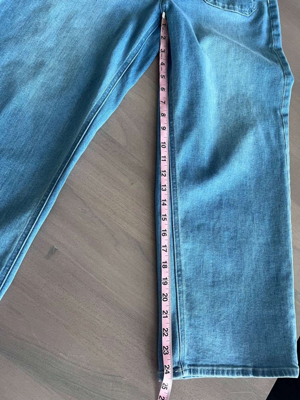 Quince Bella Stretch Patch Pocket Wide Leg Jeans - Picture 6 of 7